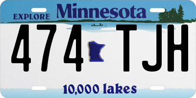 MN license plate 474TJH
