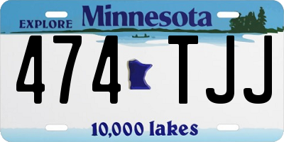 MN license plate 474TJJ