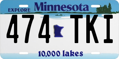 MN license plate 474TKI