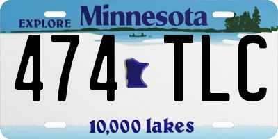 MN license plate 474TLC