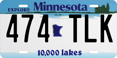 MN license plate 474TLK