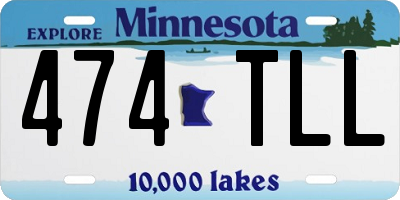 MN license plate 474TLL