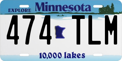 MN license plate 474TLM