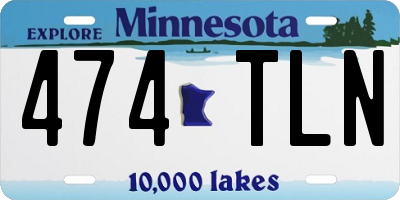 MN license plate 474TLN