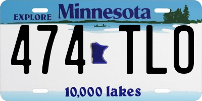 MN license plate 474TLO