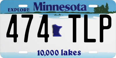 MN license plate 474TLP