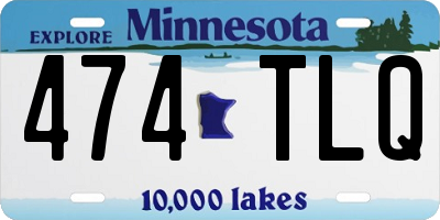 MN license plate 474TLQ