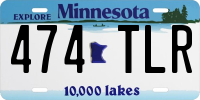 MN license plate 474TLR