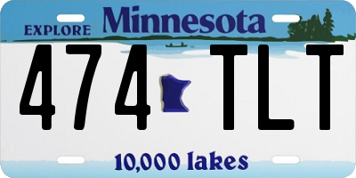 MN license plate 474TLT