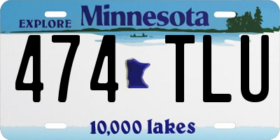 MN license plate 474TLU