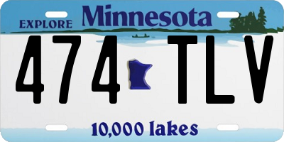 MN license plate 474TLV