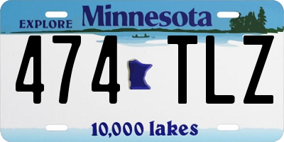 MN license plate 474TLZ