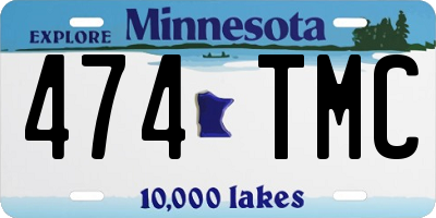 MN license plate 474TMC