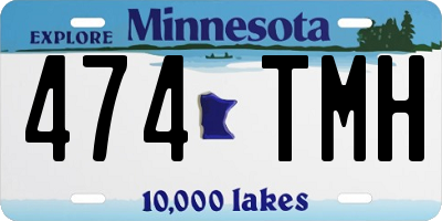 MN license plate 474TMH