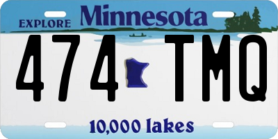 MN license plate 474TMQ