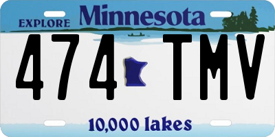 MN license plate 474TMV