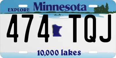 MN license plate 474TQJ