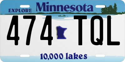 MN license plate 474TQL