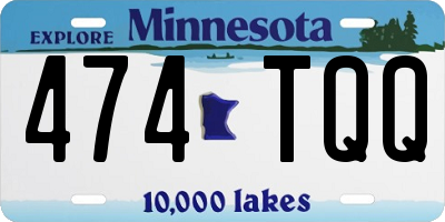 MN license plate 474TQQ