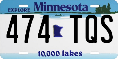 MN license plate 474TQS