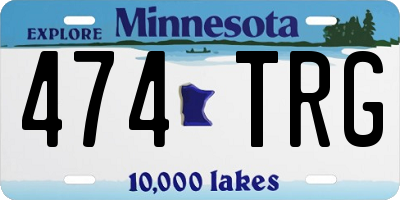 MN license plate 474TRG