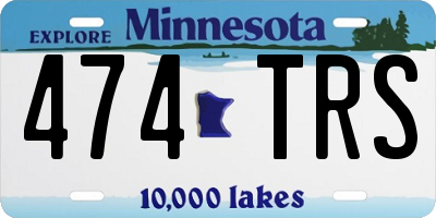 MN license plate 474TRS