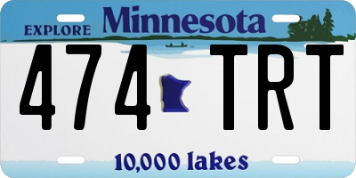 MN license plate 474TRT