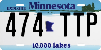MN license plate 474TTP