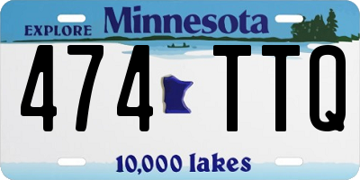 MN license plate 474TTQ