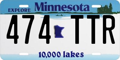 MN license plate 474TTR