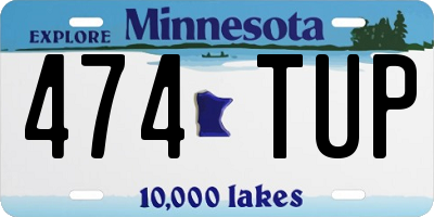 MN license plate 474TUP