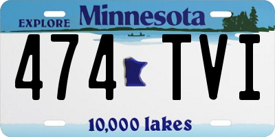 MN license plate 474TVI