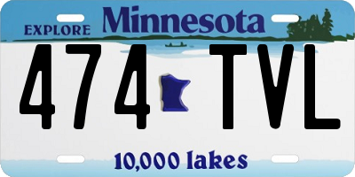 MN license plate 474TVL
