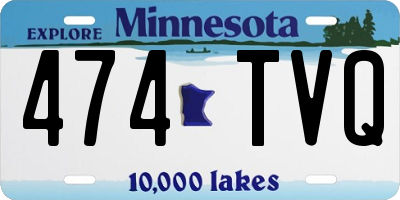 MN license plate 474TVQ