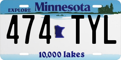 MN license plate 474TYL