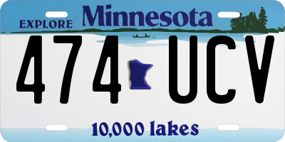 MN license plate 474UCV