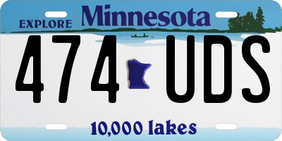 MN license plate 474UDS