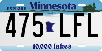 MN license plate 475LFL