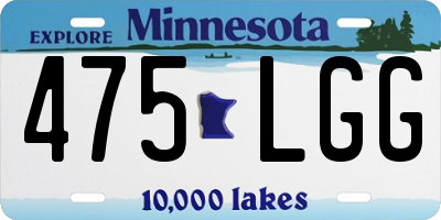 MN license plate 475LGG