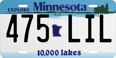 MN license plate 475LIL