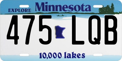 MN license plate 475LQB