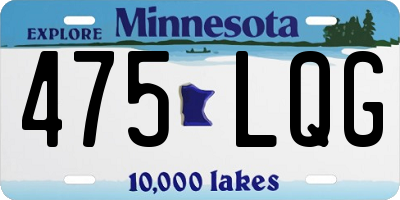 MN license plate 475LQG