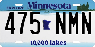 MN license plate 475NMN