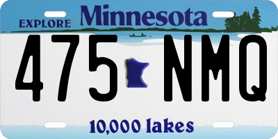 MN license plate 475NMQ