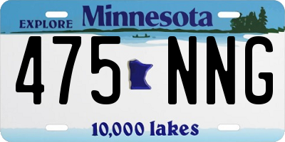 MN license plate 475NNG
