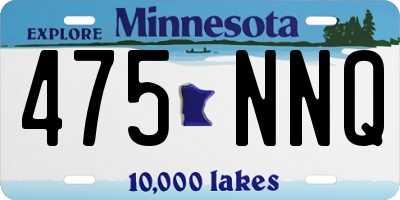 MN license plate 475NNQ