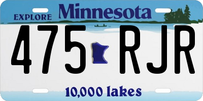 MN license plate 475RJR