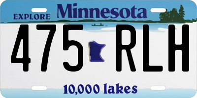 MN license plate 475RLH