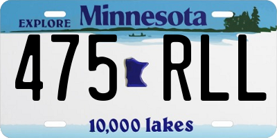 MN license plate 475RLL