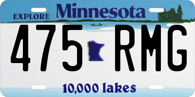 MN license plate 475RMG